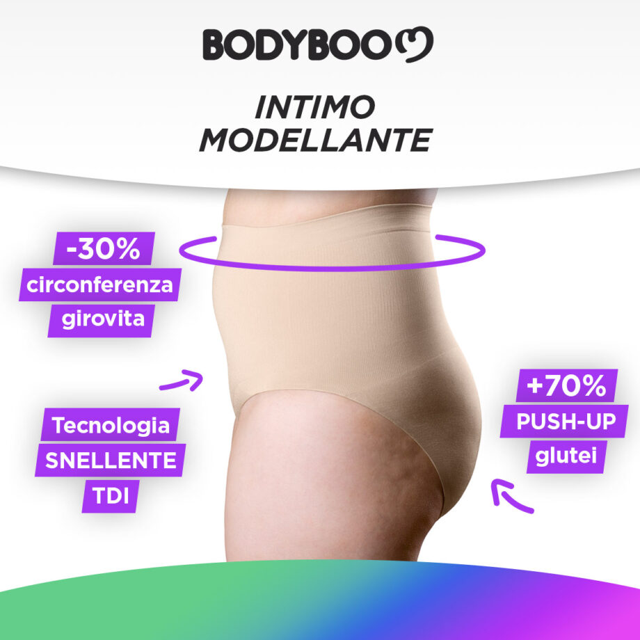 Guaina Contenitiva a vita alta con perizoma - Nude - BodyBoo 2