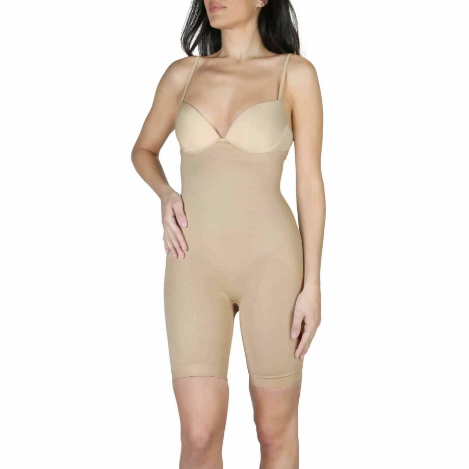 Pantaloncino modellante a vita extra-alta donna - Nude - BodyBoo 3
