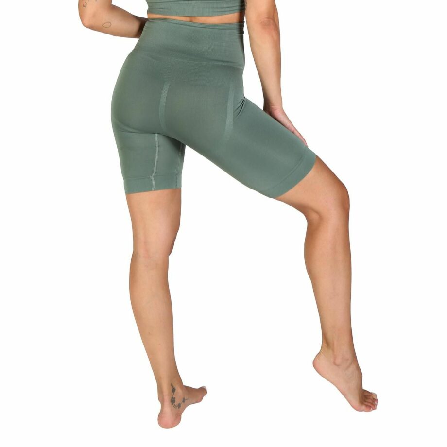 Pantaloncini modellanti push up donna - Verde - BodyBoo 2